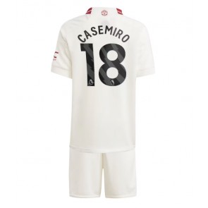 Manchester United Casemiro #18 babykläder Tredje Tröja barn 2023-24 Korta ärmar (+ Korta byxor)